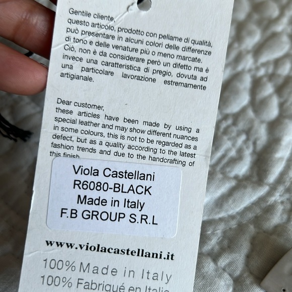 Viola Castellani Black Woven Leather Crossbody Bag - Picture 13 of 14